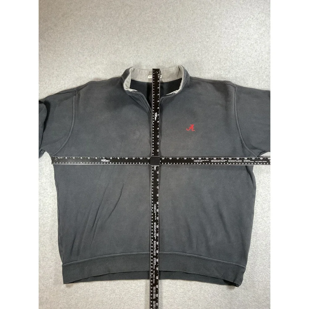 Peter Millar Alabama Crimson Tide Quarter Zip Sweatshirt Mens XXL Grey 1659